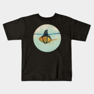 Goldfish with a Shark Fin Kids T-Shirt